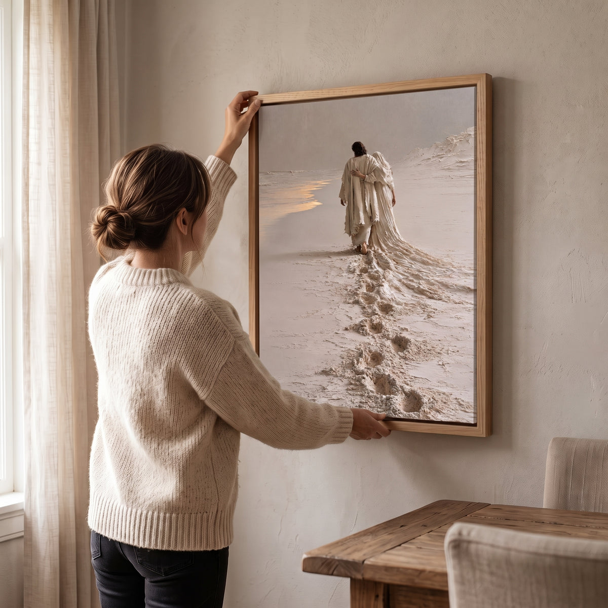 Footprints in the Sand — Canvas