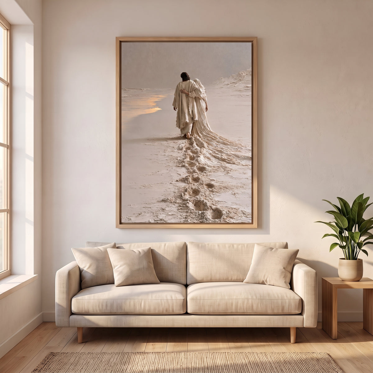 Footprints in the Sand — Canvas