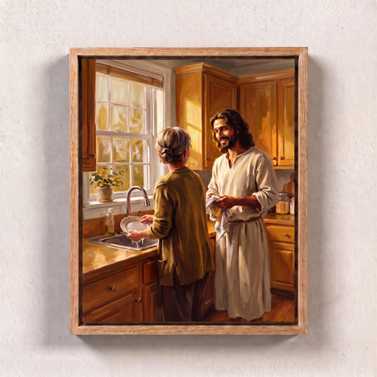 Every Ordinary Day canvas print in an oak frame