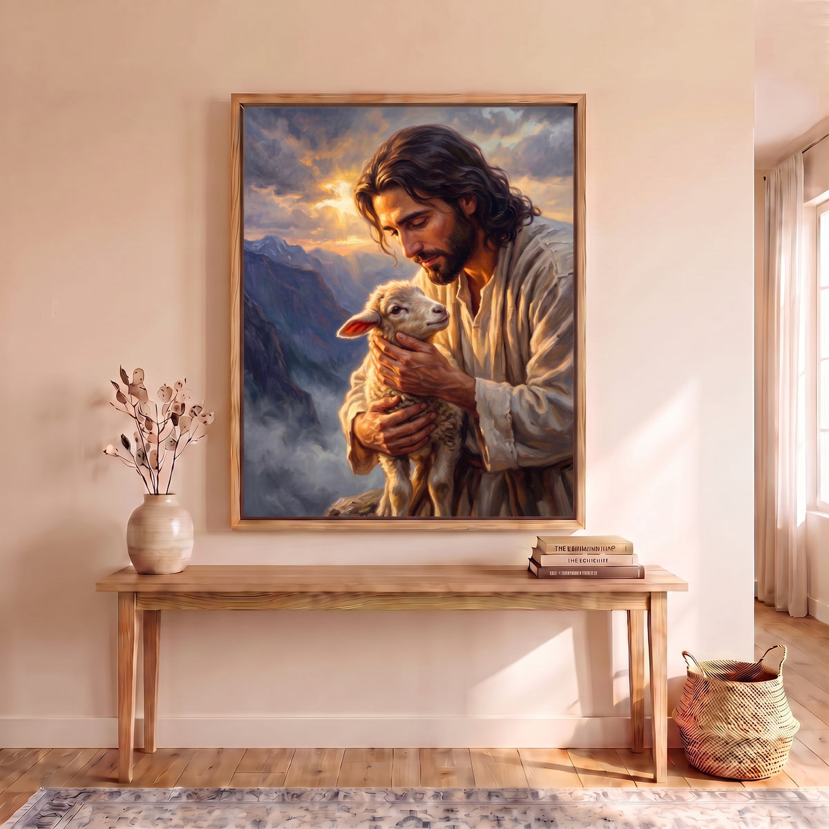 Found canvas print in a hallway