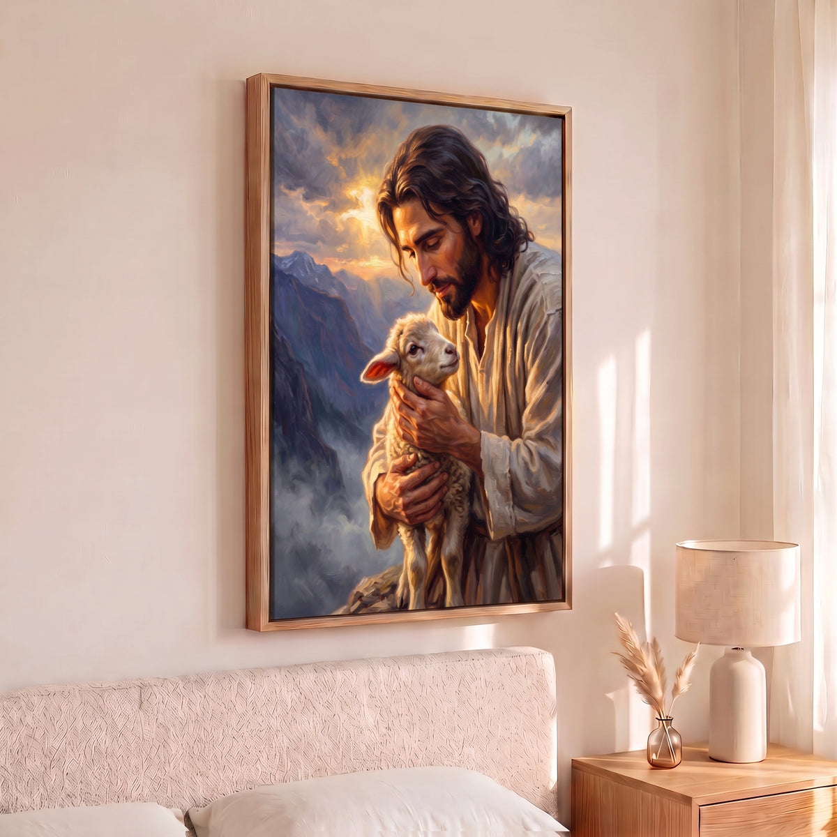 Found canvas print in a bedroom