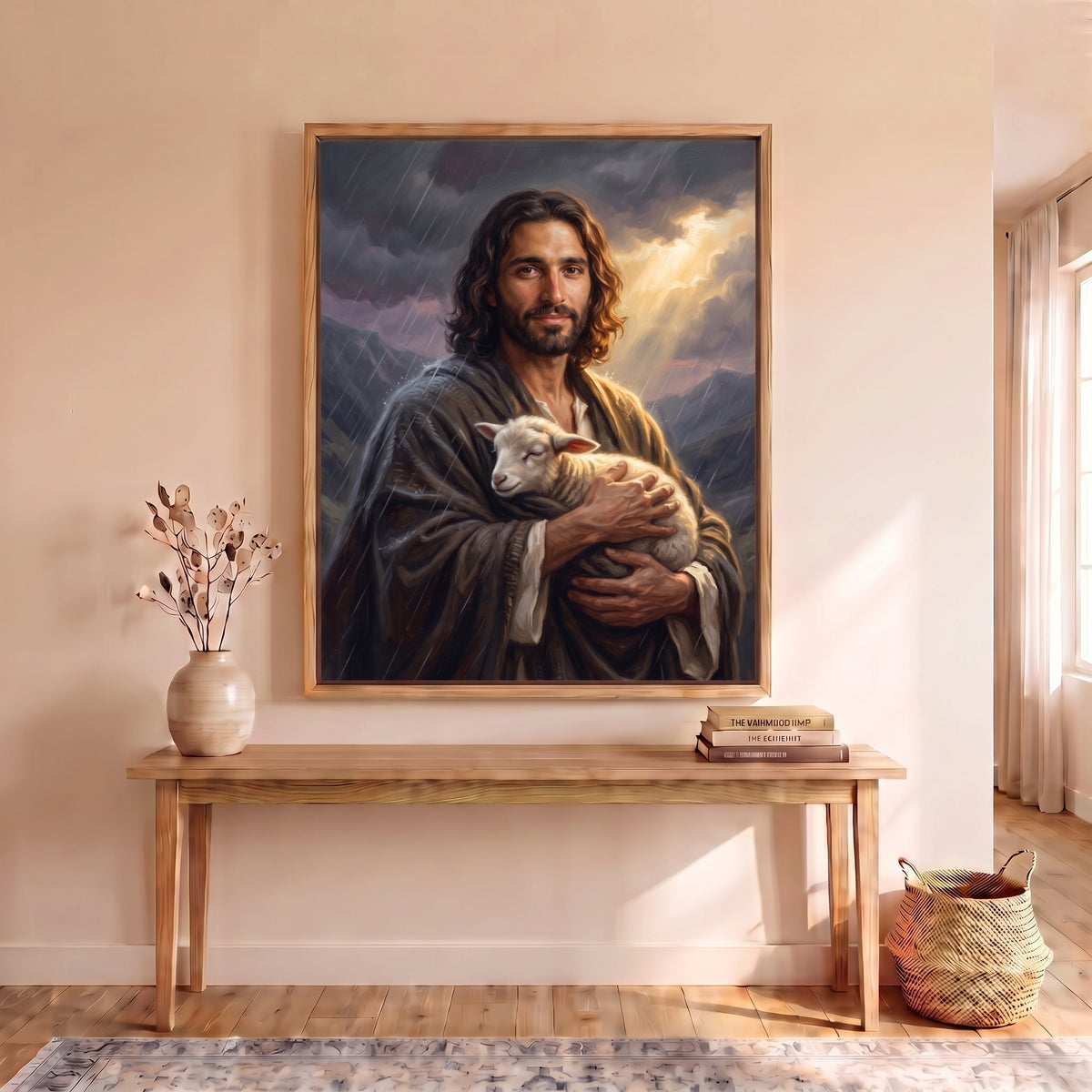 Shelter canvas print in a hallway